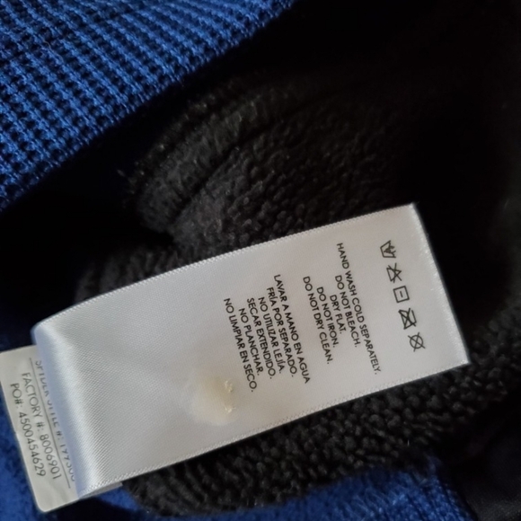 Spyder Waffle Knit Pull Over 1/4 Zip Mens Size Medium Blue EUC - Picture 6 of 6